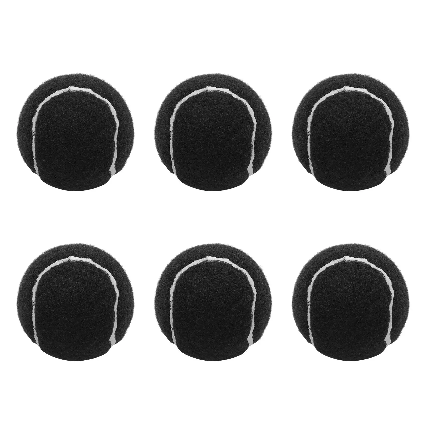 Tennis Balls 6Pcs Pack Wear-Resistant Elastic Training Balls 66mm Ladies Beginners Practice Tennis Ball