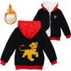 The Lion King Simba Warm Winter Jacket For Boys Girls with Zipper Children Coat Thicken Hooded Sweater Kids Outerwear 1
