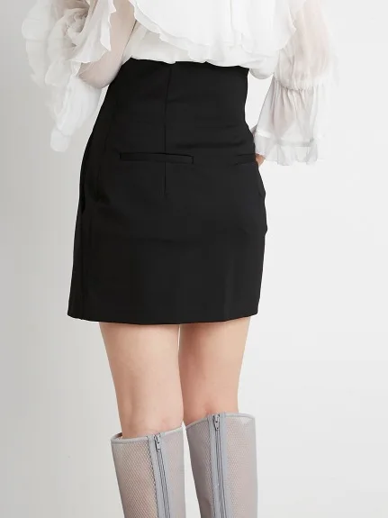 wrap skirt GKGJ New Fashion Spring Summer Solid Slim Folds Above Knee Sexy Mini Skirts Womens Clothing Faldas Temperament Korean Style Japan Style Jupe tutu skirt