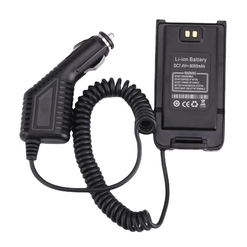 Baofeng UV-9R Two-way Radio 12V Car Charger Battery Eliminator Adapter For UV-9R Plus, UV-9R Pro Walkie Talkie Accessories baofeng battery back pack uv 82 belt clip for uv 8d uv 82hp uv 8 5re plus 5ra clamp radio walkie talkie accessories repair kits