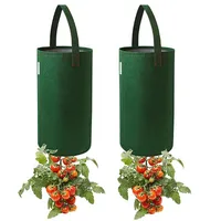 Multi-Function Felt Hanging Tomato Grow Bag Upside Down Planter Strawberry Vegetable Flower Plant Grow Bags Garden Plant Pot 1