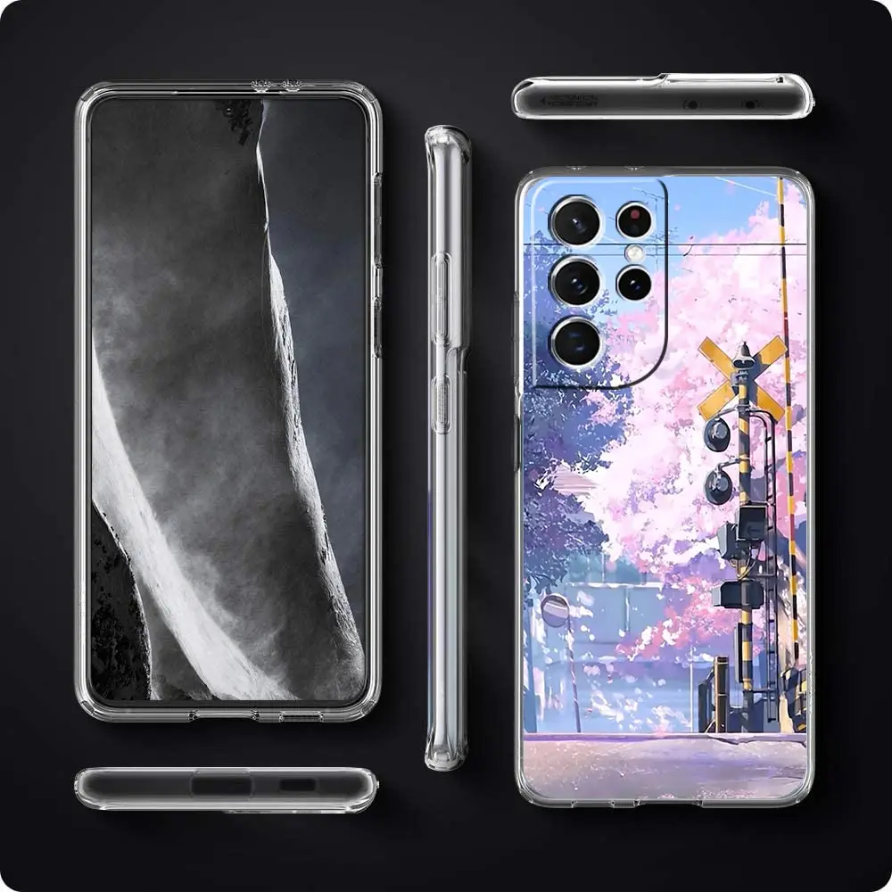 Cherry Blossom Mount Fuji Clear Phone Case