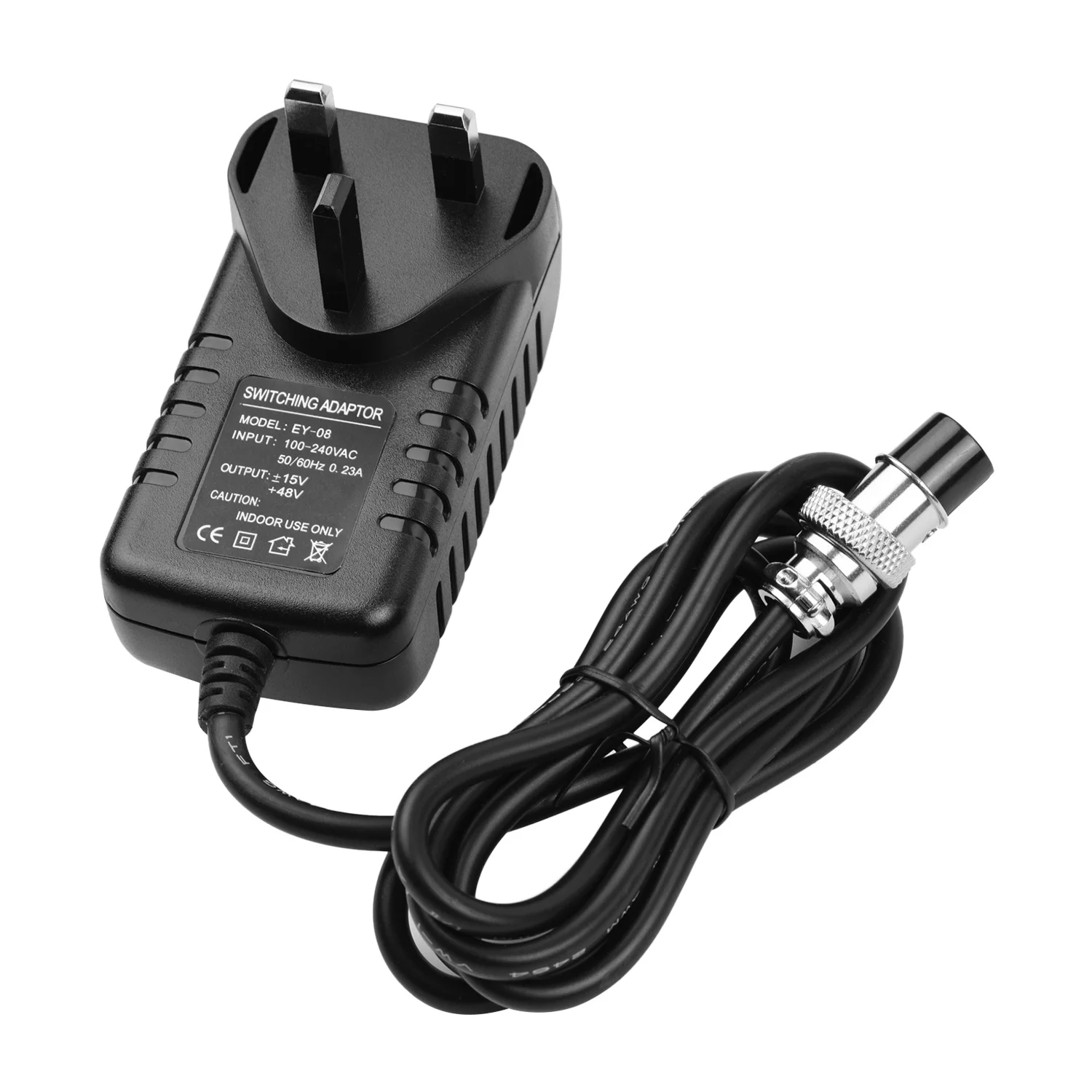 Power Supply for Mixing Console Mixer AC Adapter 15V 230mA Universal 4-Pin Round Connector for 16 Channels Mixing Accessories