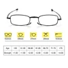 Portable Folding Reading Glasses for Men Women Telescopic Legs Rotation Presbyopia Eyeglasses Fashion Metal Frame Reader Eyewear 6