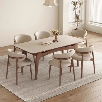 Modern Wood Dining Set 1
