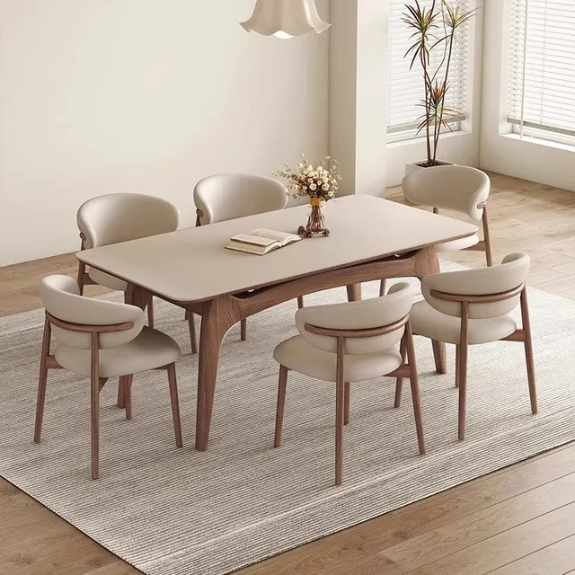 Modern Wood Dining Set 1