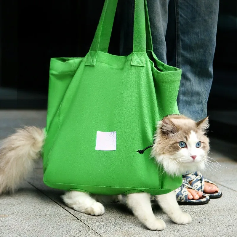 Title 3, Cat bag outgoing backpack pet dog handbag canva...