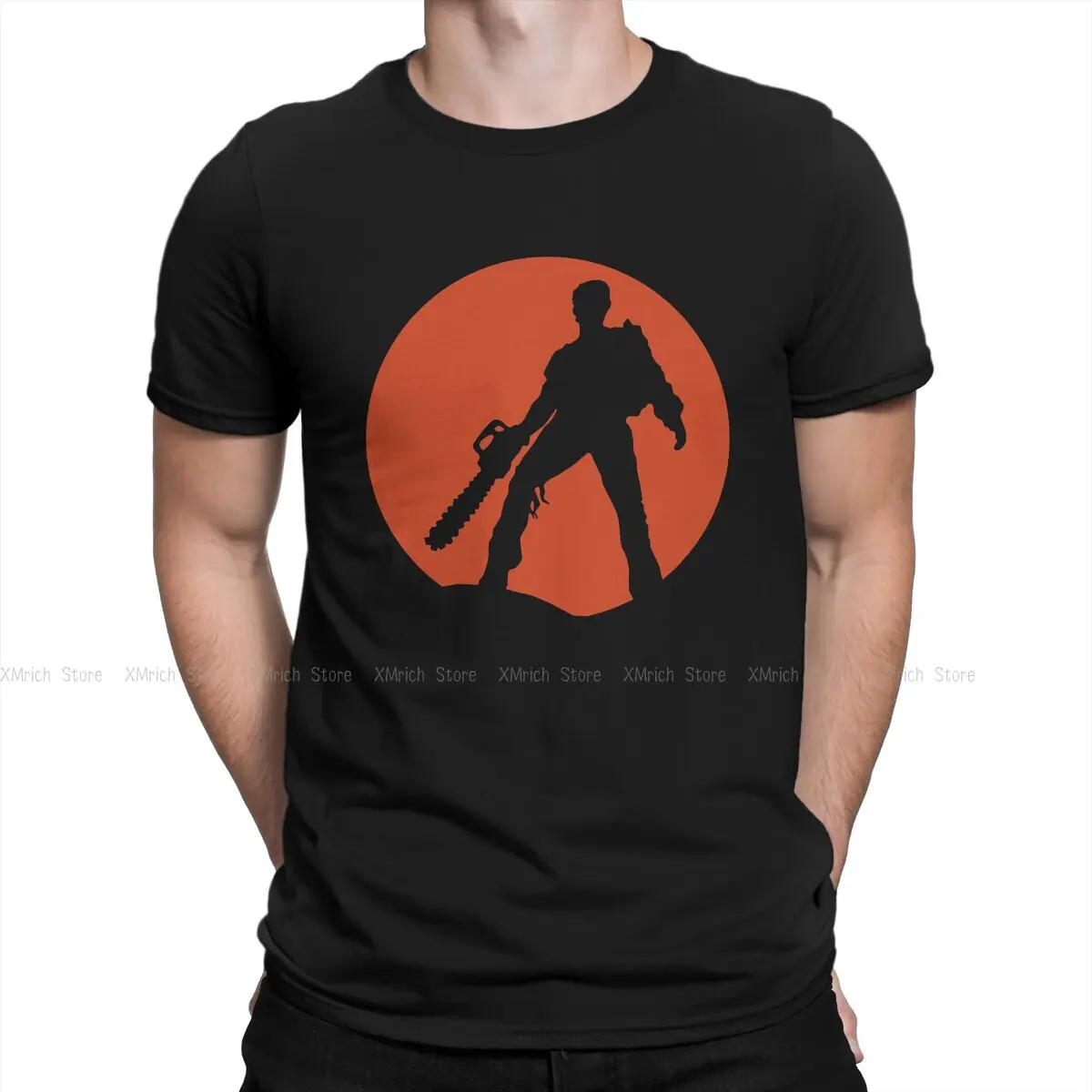T-Shirt Da Uomo Ash Vs The Evil Dead Casual Pure Cotton Tees Manica Corta American Ghost Play Comedy T Shirt Girocollo Top