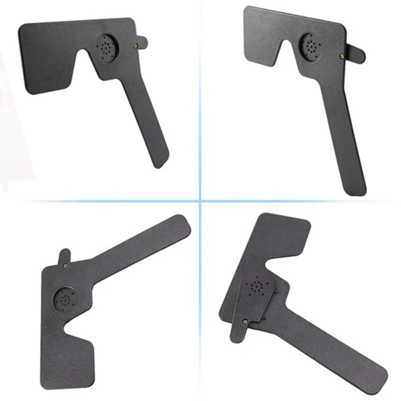 2PCS Optometry Accessories Eye Shields Eye Shields Vision Adjustment Ruler Test Eyesight  Black 2