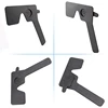 2PCS Optometry Accessories Eye Shields Eye Shields Vision Adjustment Ruler Test Eyesight  Black 2