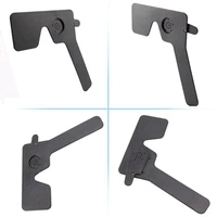 2PCS Optometry Accessories Eye Shields Eye Shields Vision Adjustment Ruler Test Eyesight  Black 2