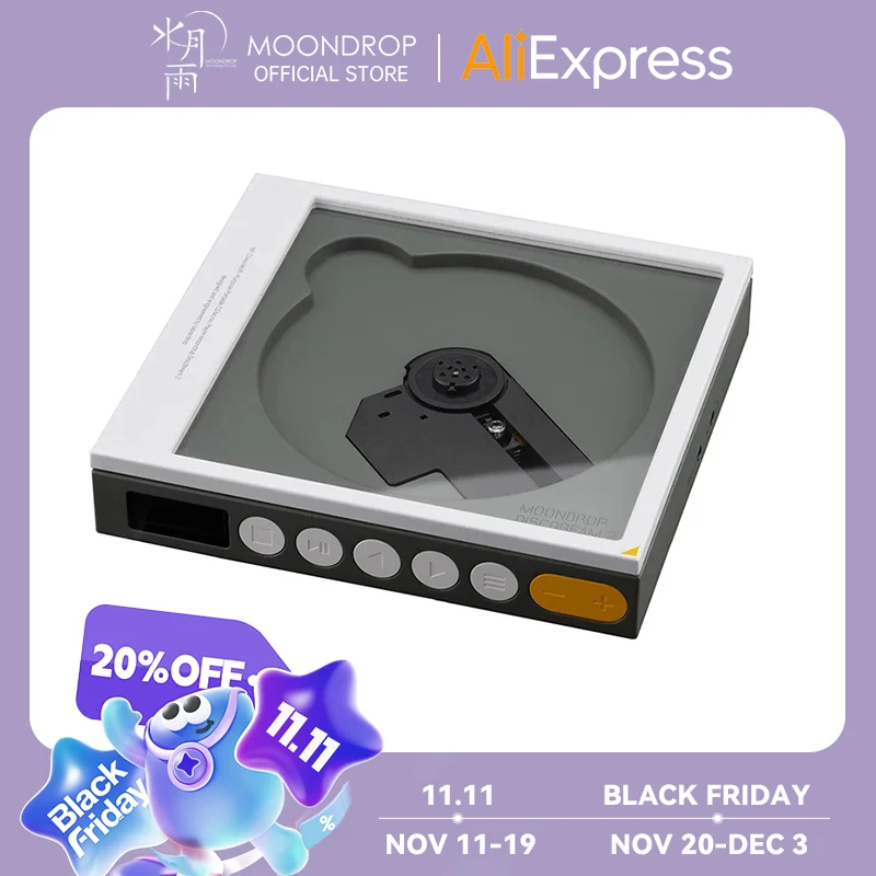 Moondrop-USB付きポータブルCDプレーヤー,デスクトップサウンドカード