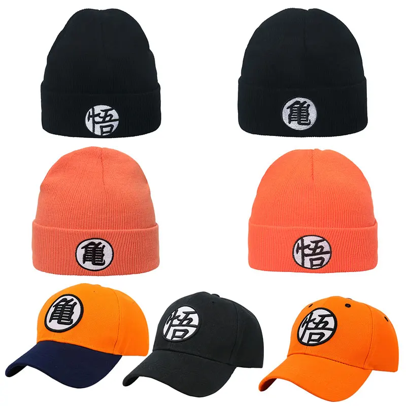 

Anime Dragon Ball Bonnet Caps Casual Hip Hop Knitted Cap Unisex Outdoor Warm Beanie Hats Cotton Breathable Skullies Hat