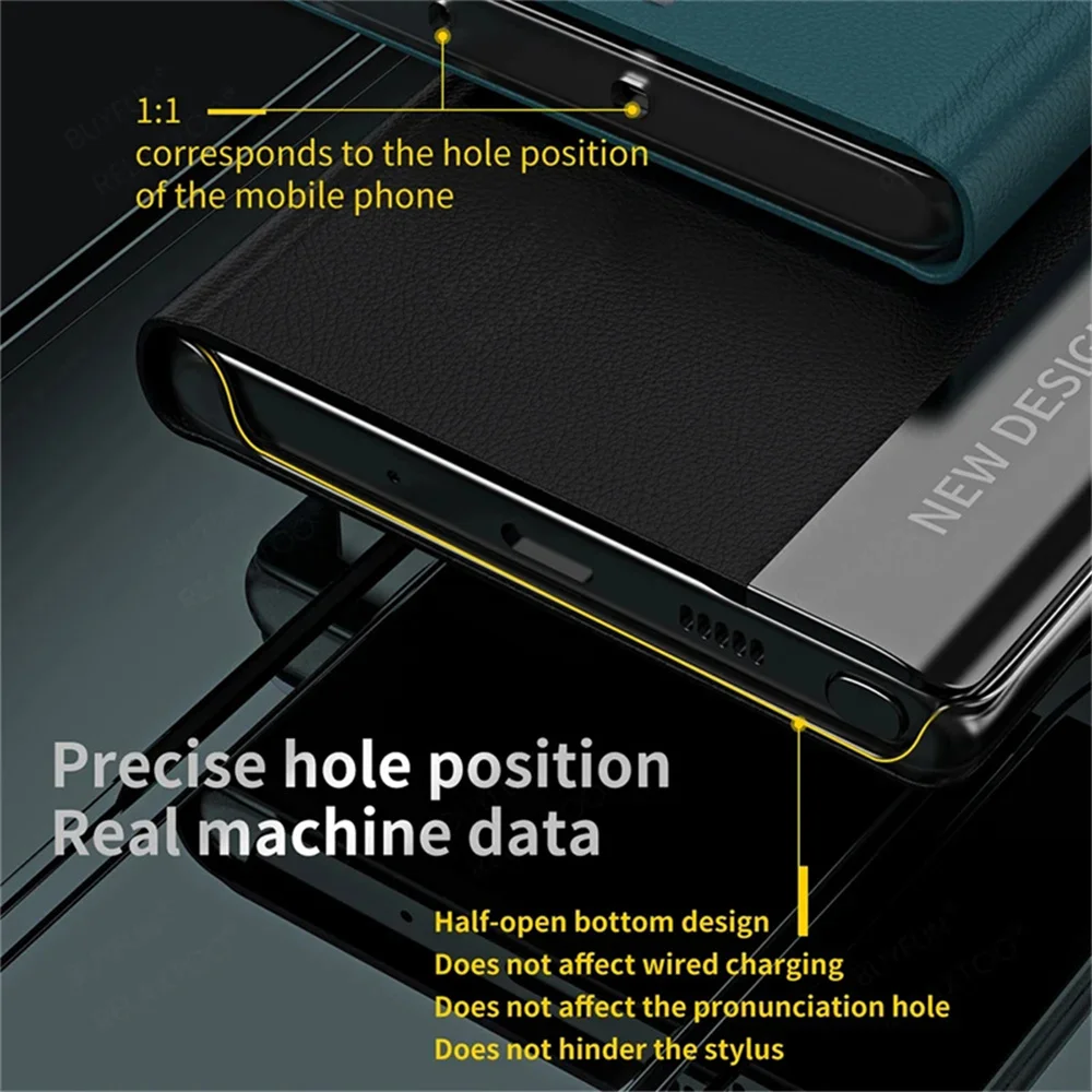 Elegant Plating Leather Stand Flip Phone Case