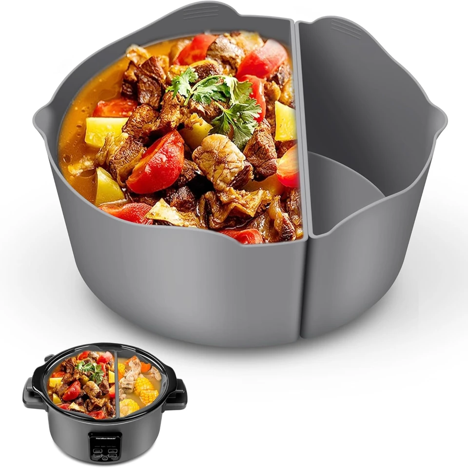 Inxhbow Silicone Slow Cooker Liner 6 Quart