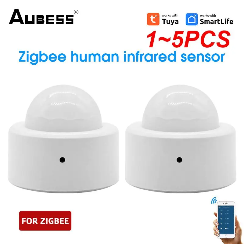 

1~5PCS Tuya Human Motion Sensor Smart Home PIR Motion Sensor Detector Security Via Smart Life APP Remote Control
