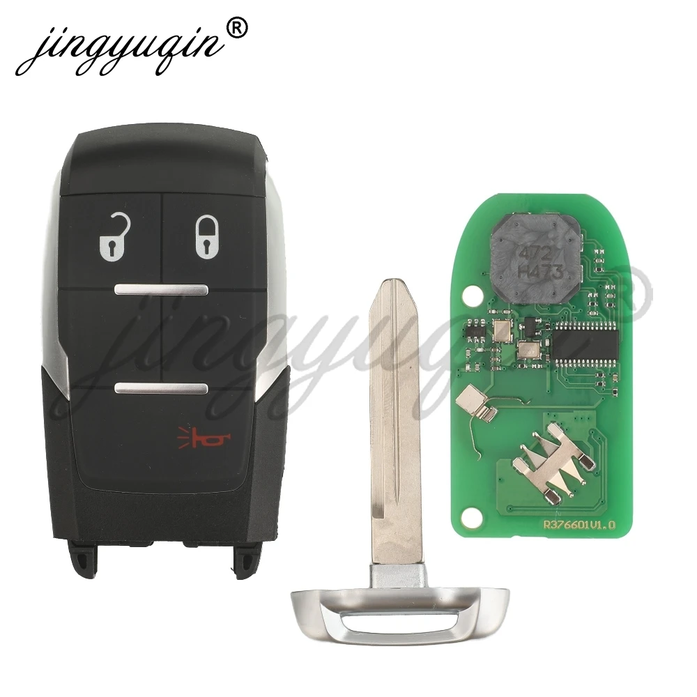 Jingyuqin Fernbedienung Auto Schlüssel 68374994 Für Dodge RAM Pickup HD 1500 2500 3500 4500 5500 2019-2024 GQ4-76T 433 MHz 4A Chip Keyless Go – Detail 3