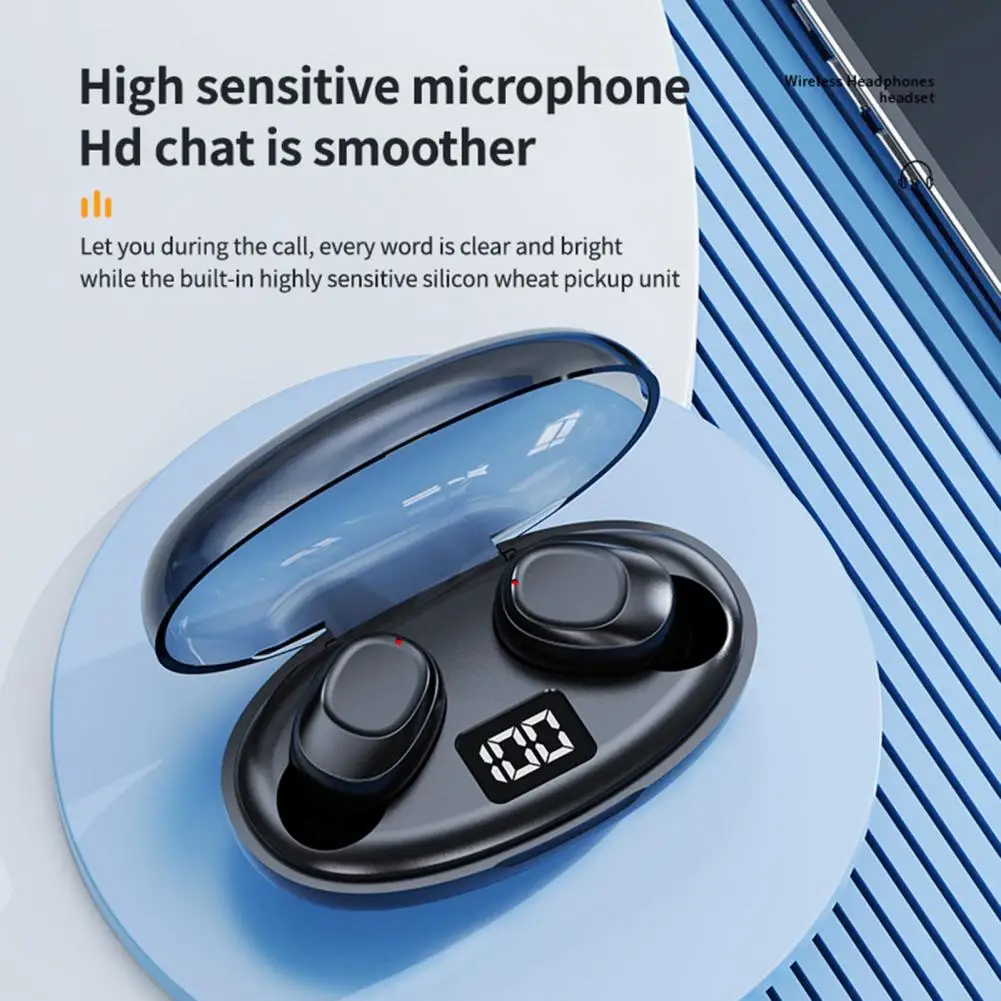 Wireless Earphones Immersive Audio Experience Earpieces Fast Charging Wireless In-ear Headset with for Bluetooth-compatible