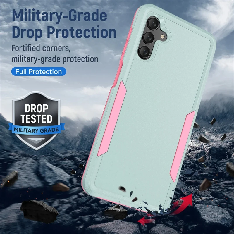 Rugged Shockproof Hybrid Phone Case - Heavy-Duty Protection Cover