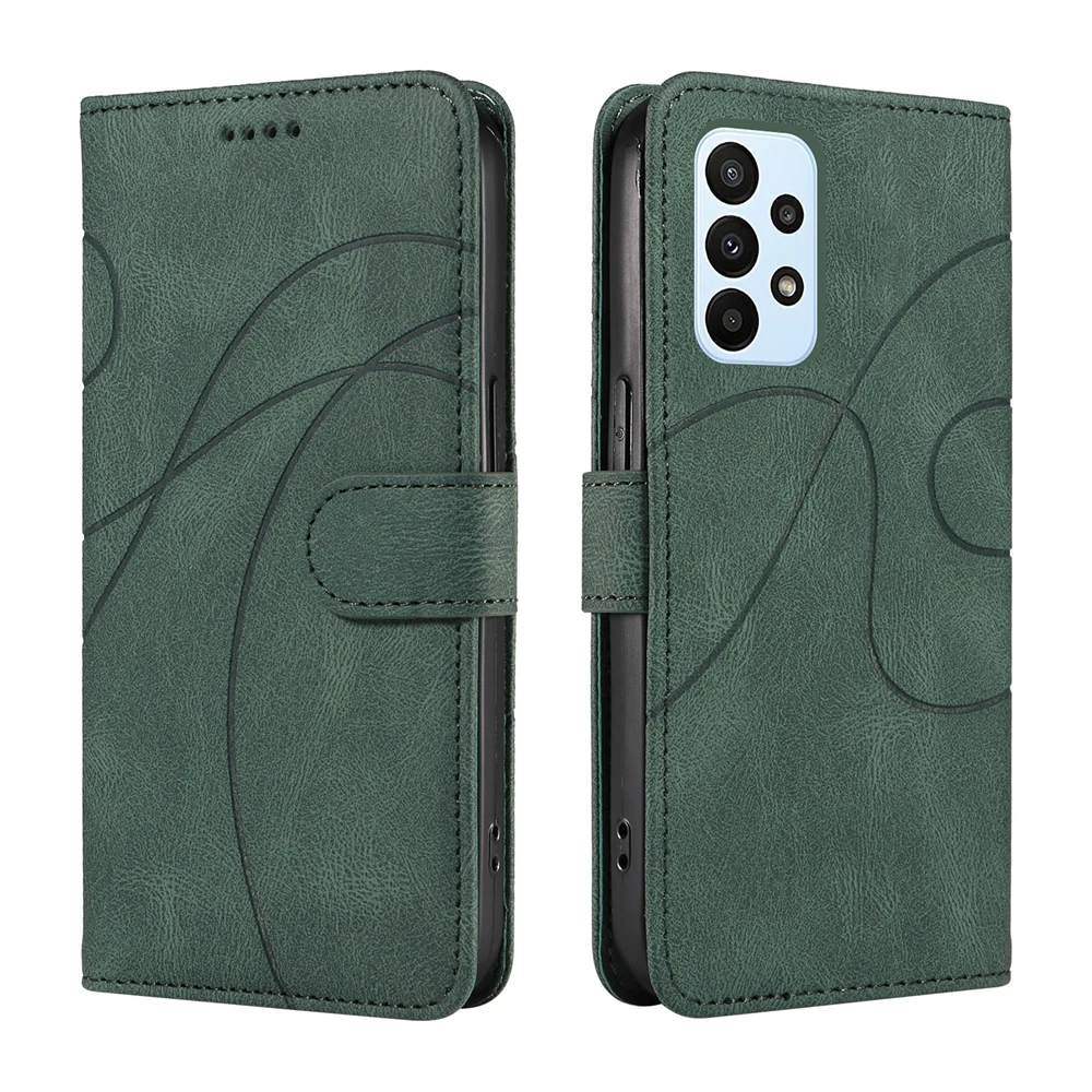 Premium Magnetic Leather Wallet Phone Case - 5G Compatible Cover
