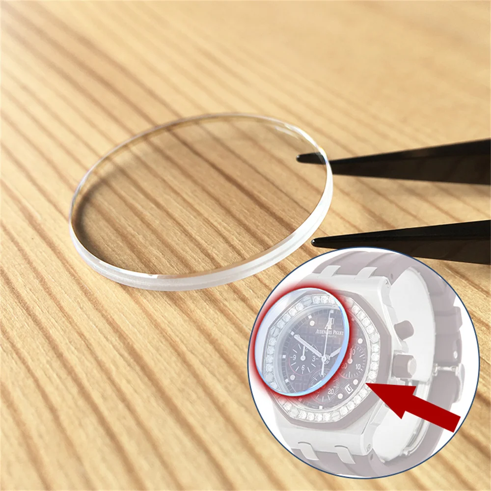 26048 Orologio Vetro Cristallo Zaffiro Adatto Per Ap Audemars Piguet Royal Oak Offshore 37Mm Orologio Da Donna