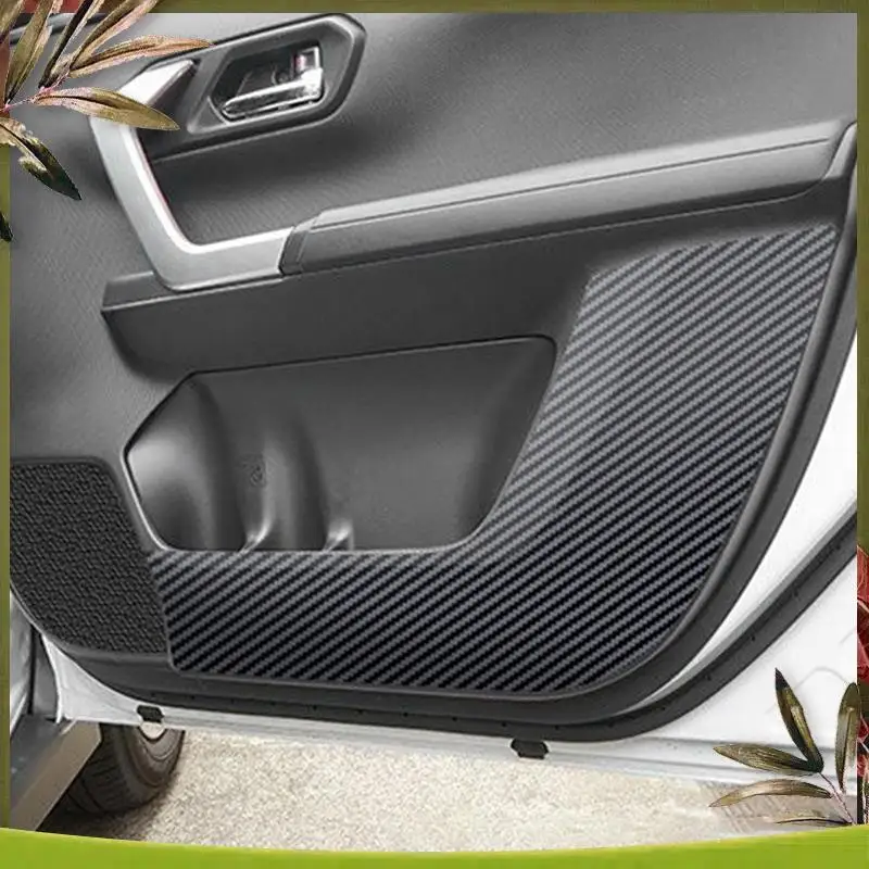 AB98-4Pcs 자동차 도어 안티 킥 매트 안티 스크래치 도어 매트 Toyota Raize 2020 용 자동차 도어 안티 킥 보호 커버