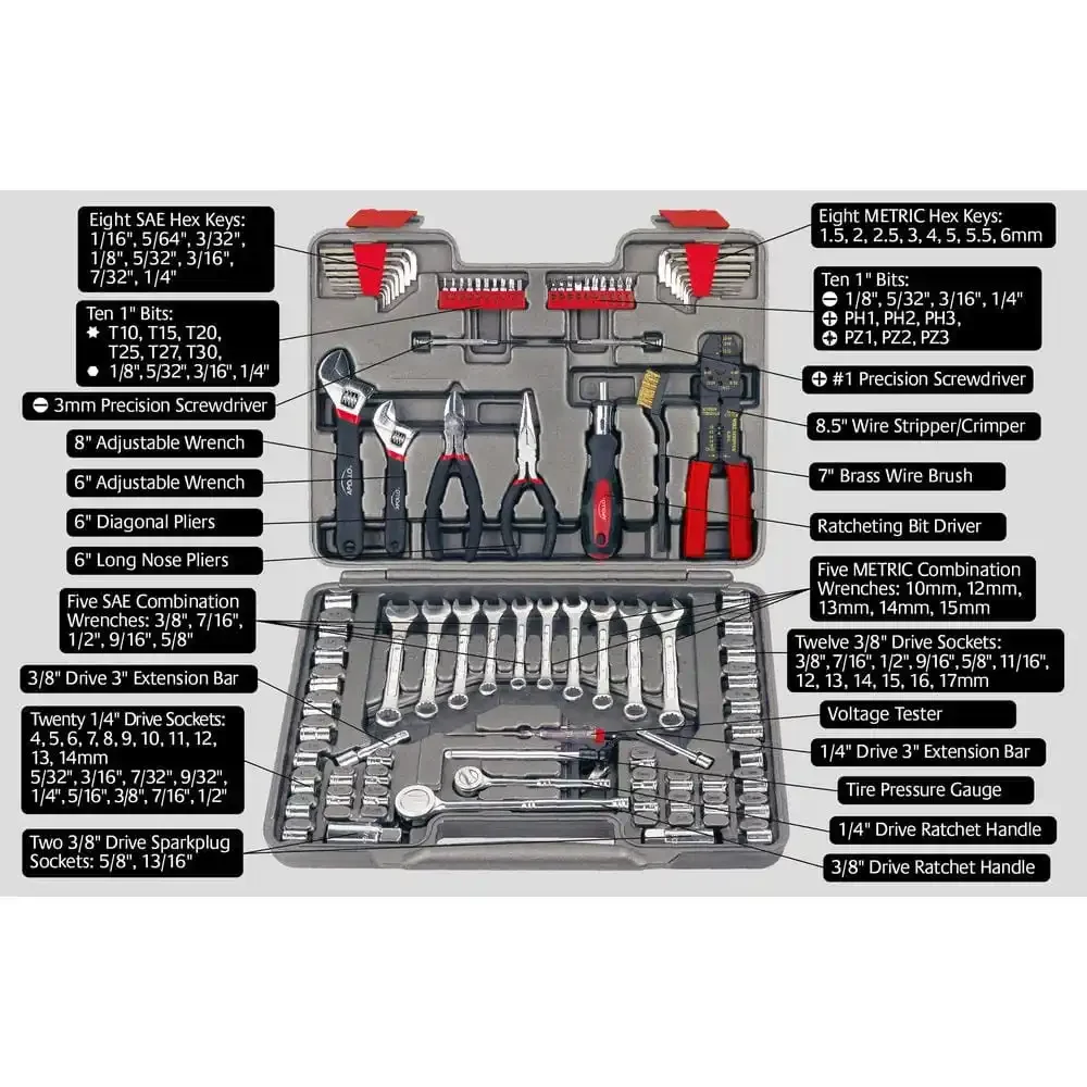 US 95-Piece Mechanics Tool Kit