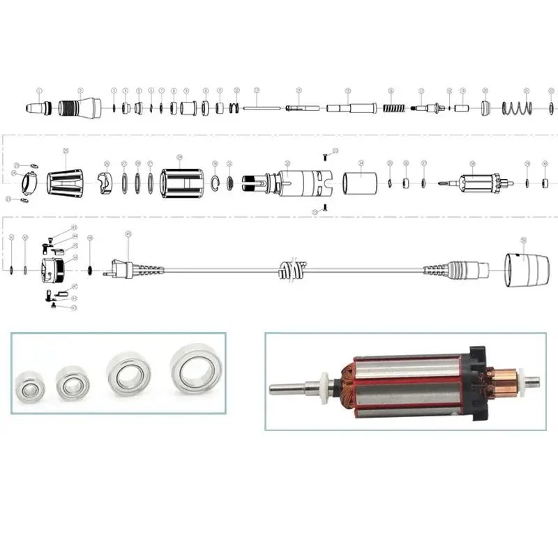 Nail Drill Pen Strong 102 Polishing Handpiece For STRONG 210 90 204 Electric Jewelry Polishing Manicure Machine Handle 3