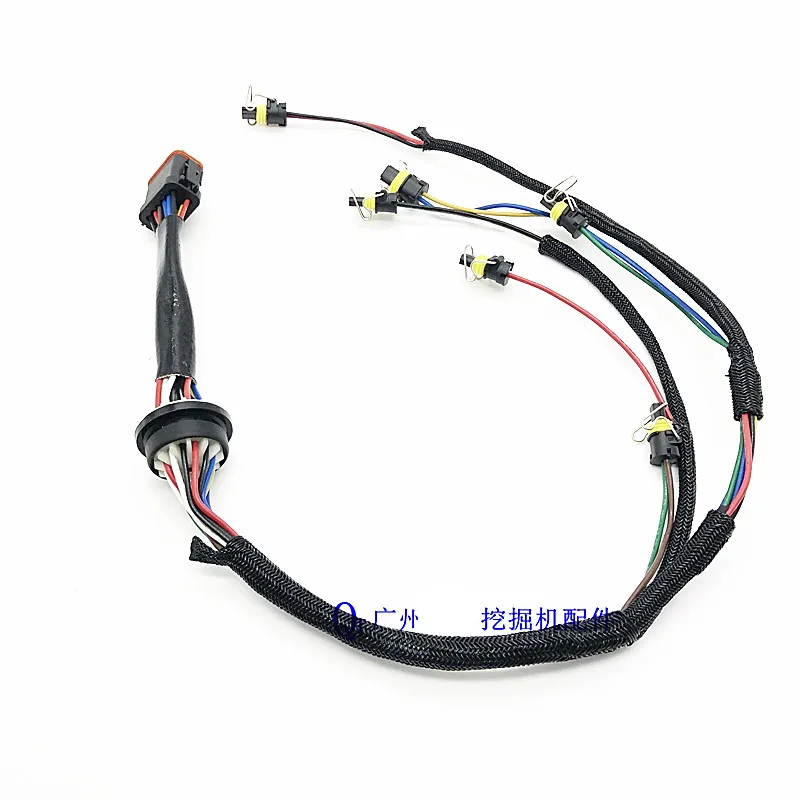 

For Caterpillar Excavator 326 329 330C 330D 336D nozzle wiring harness C7 C9 engine injector line plug