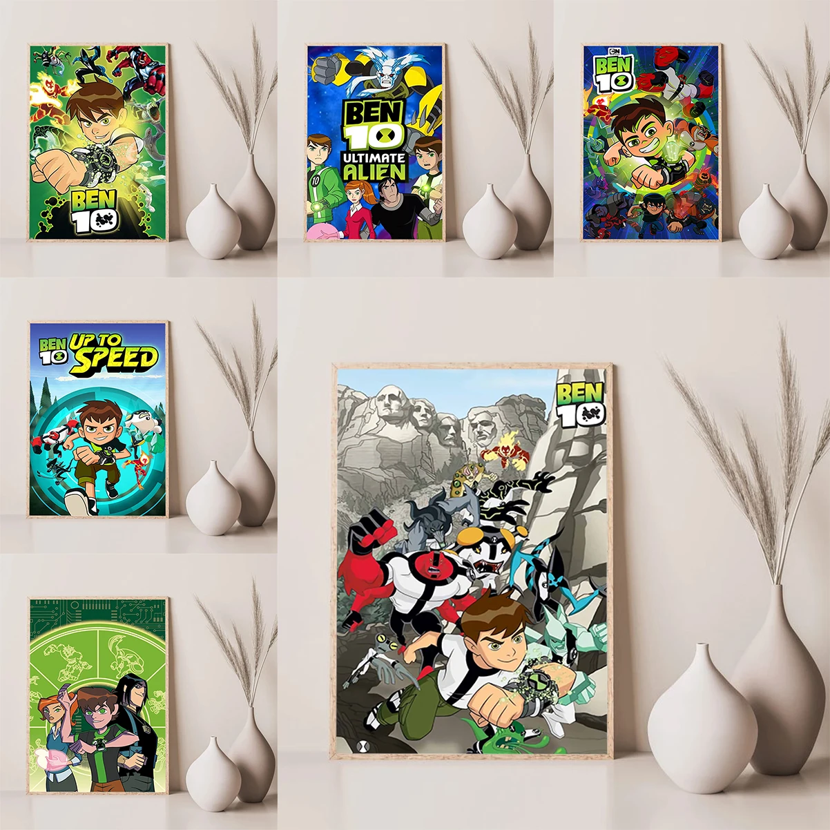 

B-Ben 10 Cartoon Posters for Wall Art Large Paintings Modern Living Room Decoration Poster Decorative Painting Home Decorations