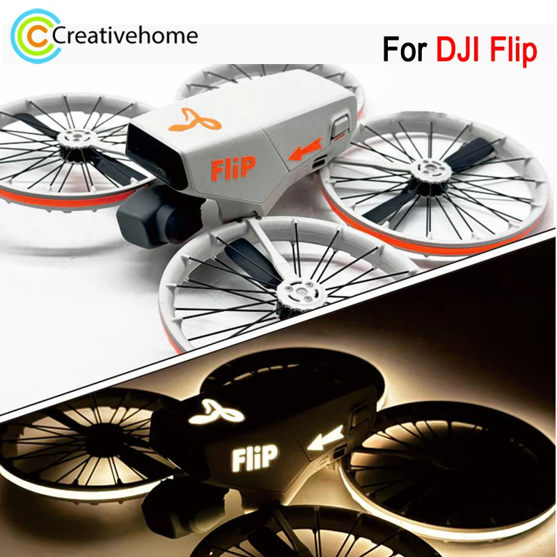 Cool Luminous Sticker for DJI Flip Drone Night Flight Light Up Fuselage Stickers Accessories