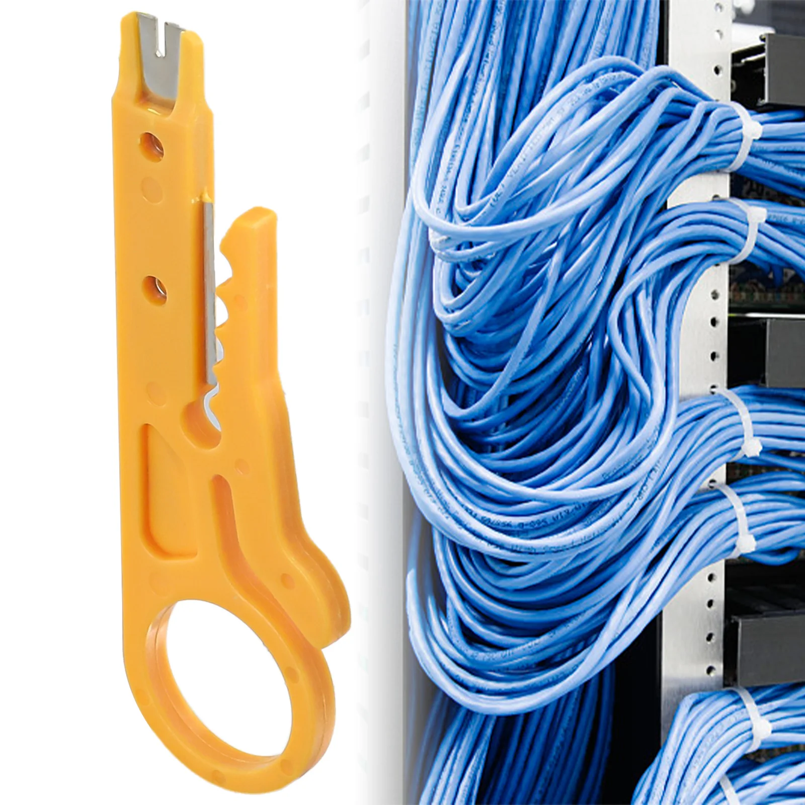 

1pcs Wire Cutter Connectors Electric Wire Stripper Safety Simple To Use Strip Twisted-pair UTP/STP Data Cables