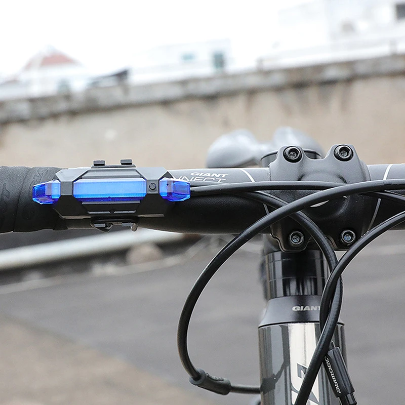 

USB Rechargeable Waterproof Mountain Bike Lamp Warning Cycling Taillight Bike LED Headlight Tail Light For Electric Scooter
