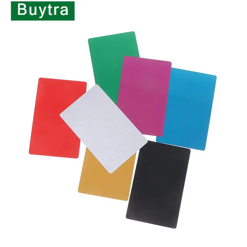 Hot sale 10Pcs/Set Blank Metal Business Card Aluminum Alloy Blanks Card DIY Laser Printing Business Cards Kit