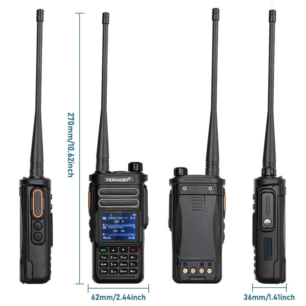 TIDRADIO TD DP738 DMR Digital Walkie Talkie Radio Stations Walkie-talkies Professional Amateur Two-Way Radio VHF UHF GPS 10W