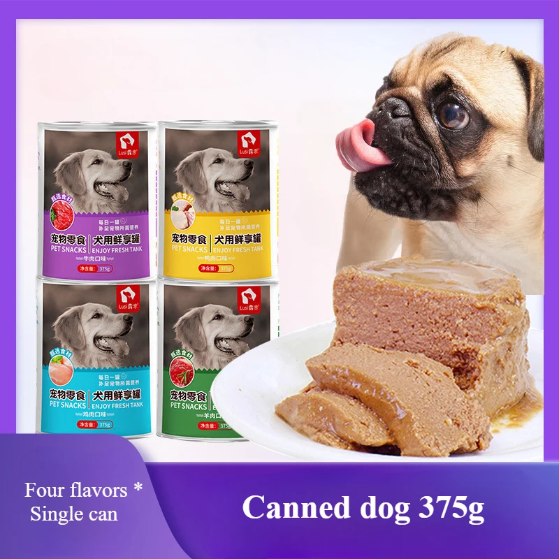 Dog Staple Food Canned Wet Food Nutrition Canned Cat Dog General Meat Puree Cat Mixed 375g Pet Snacks