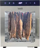 Stainless Steel Biltong Box Food Dehydrator and Drying Cabinet - Large 10 Trays 5 Hanging Rods with 20-90°C Temperature Control 1