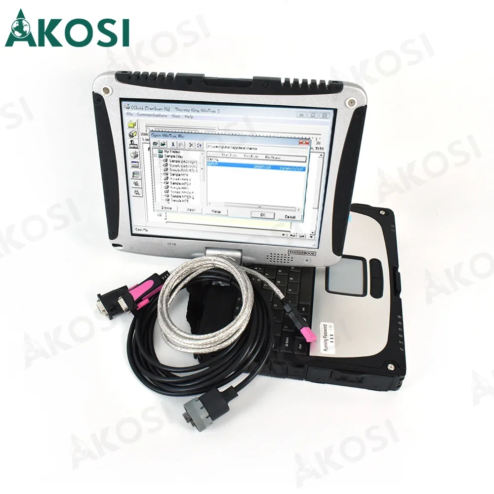 

Forklift diagnostic scanner for Thermo King diagnostic tool with new Wintrac 5.7 Thermo-King Diag +CF19 laptop