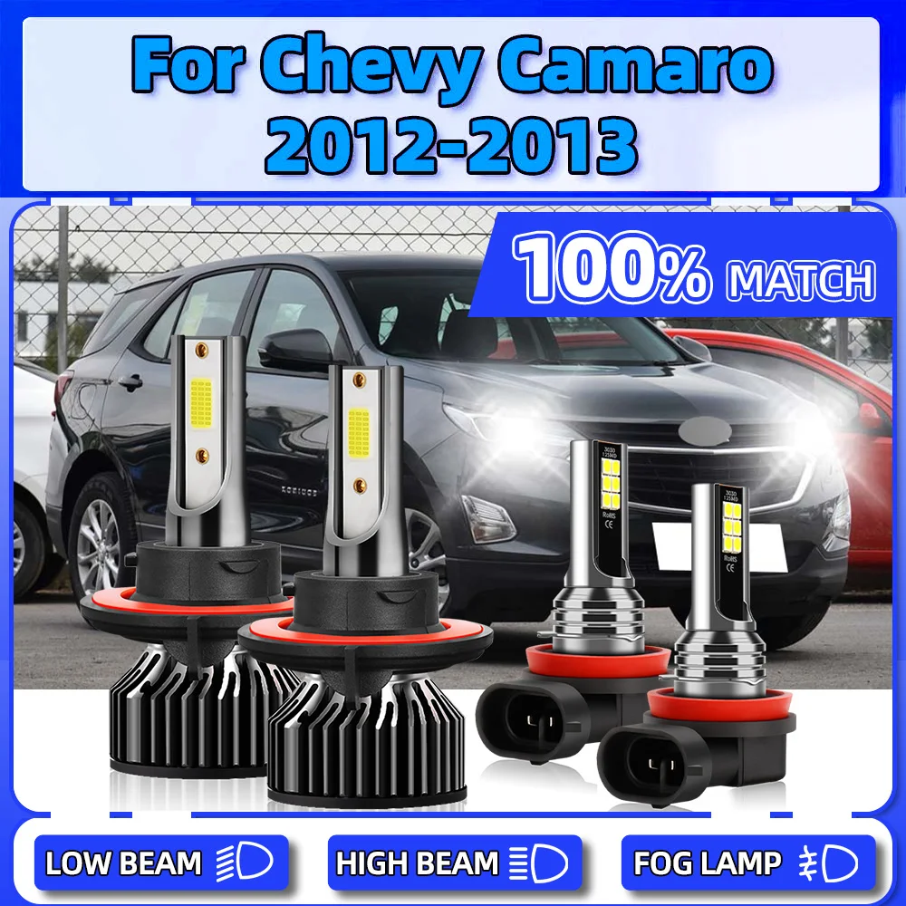 

Canbus LED Headlight 40000LM CSP Chips Front Lamps 12V Auto Fog Lights 240W Car Headlamps 6000K White For Chevy Camaro 2012 2013