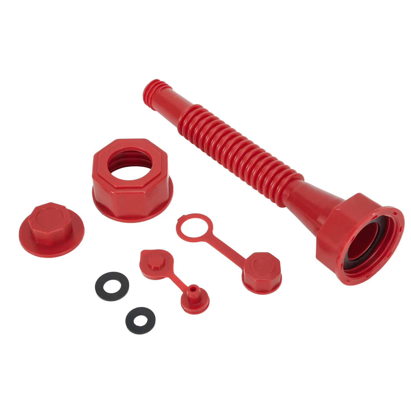 

1 Set Of Yellow/red Replacement Gas Can Spout Nozzle Vent Kits Accessories Replacement For Plastic Gas Cans Old Style Cap