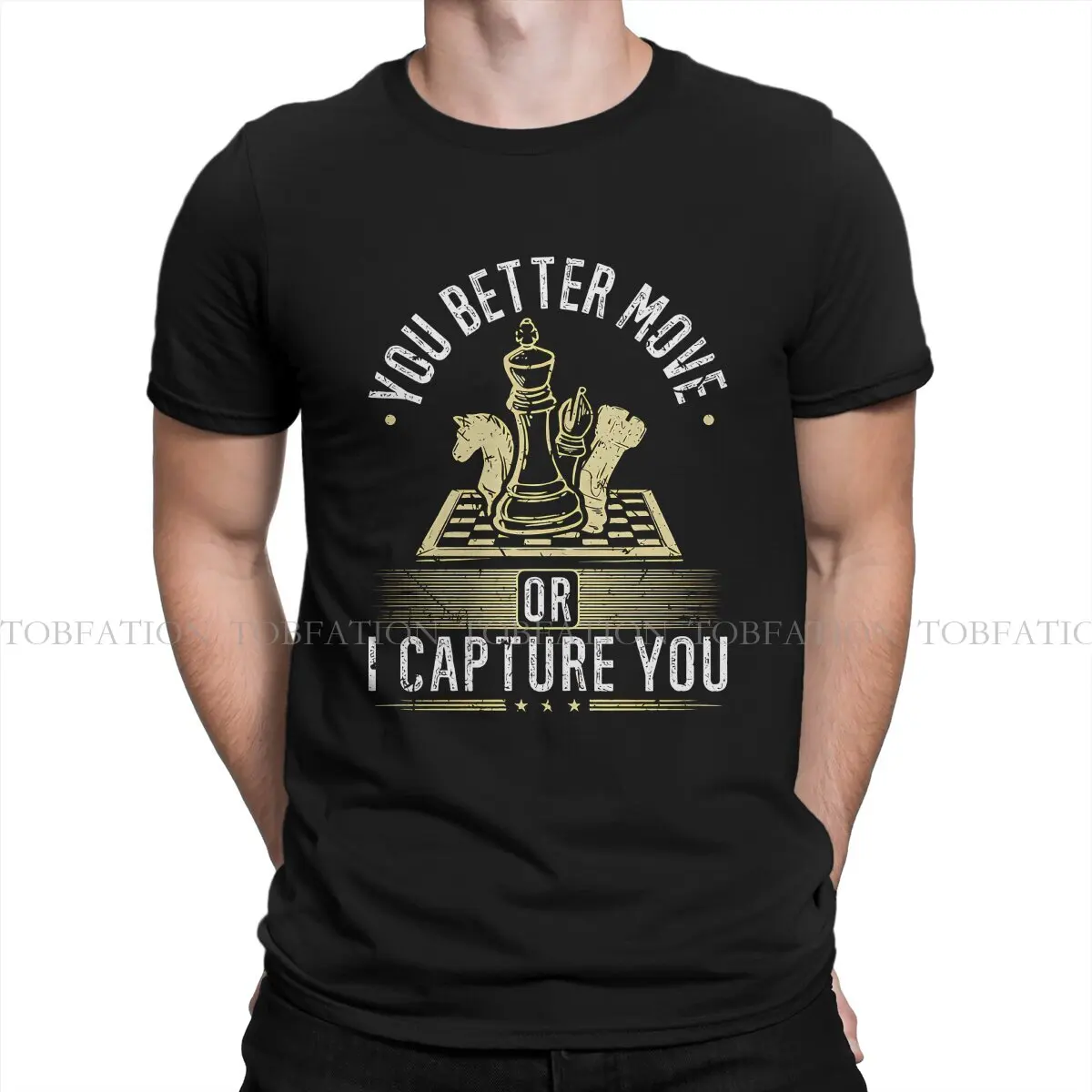 Better Move Or I Capture You Chess O Neck Tshirt Chess Design Pure Cotton Basic T Shirt Abbigliamento Uomo Oversize Vendita Calda
