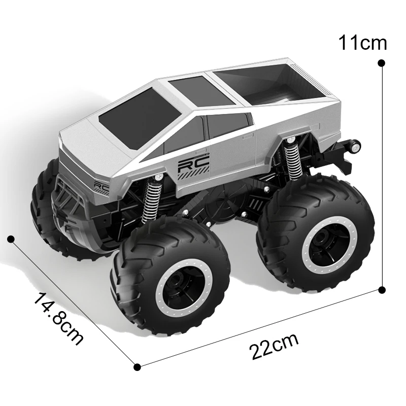 2.4G RC Trucks Amphibious Remote Control Car Waterproof Vehicle with 7.4V 900Mha Battery Monster Truck Toys Car Gift for Boy Kid 3