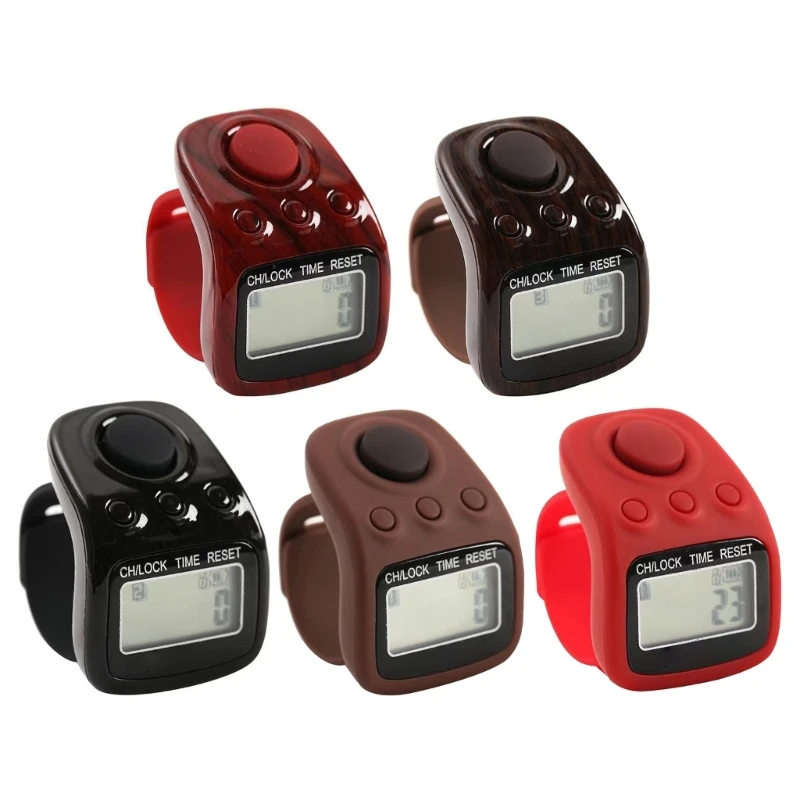 

Digital Sport Finger Hand Held Ring Tally Counter with Clock Timer LCD Display