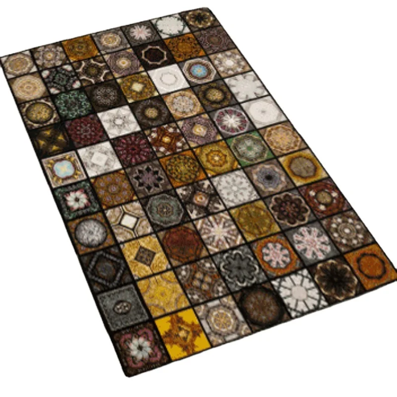 

Retro Moroccan Fenghua brick carpet vestibule antiskid mat bedroom living room carpet corridor porch carpet can be customized