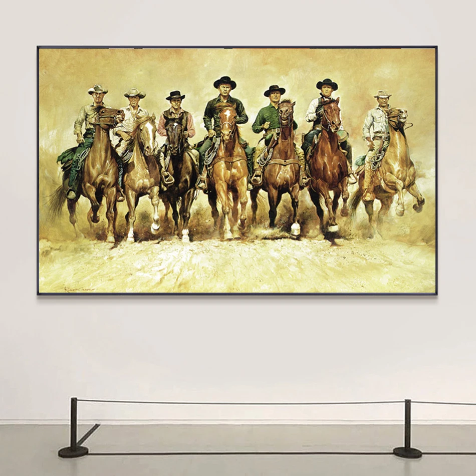 

Vintage West Cowboy Classic Movies Posters Nordic Wall Art Print Canvas Painting Living Room Bedroom Decoration Artwork Cuadros