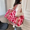 Large Capacity Leopard print Sports Bag for Women Waterproof Yoga Swimming Gym Handbag Fashion Travel Tote Men Luggage Handbags 5
