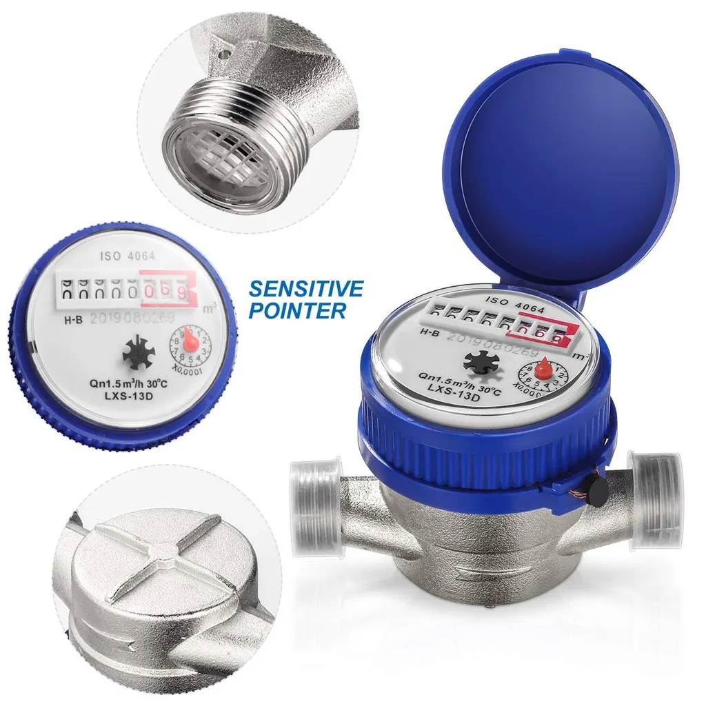 Single jet Water Meter Brass Water Meter Home and Garden Use Flow water meter