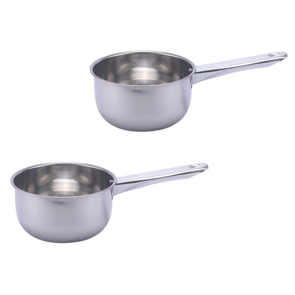 2 Pcs Spoon Water Ladle Thickened Bailer Tool Hotel Kitchen Metal Ladles Stainless Steel Silver