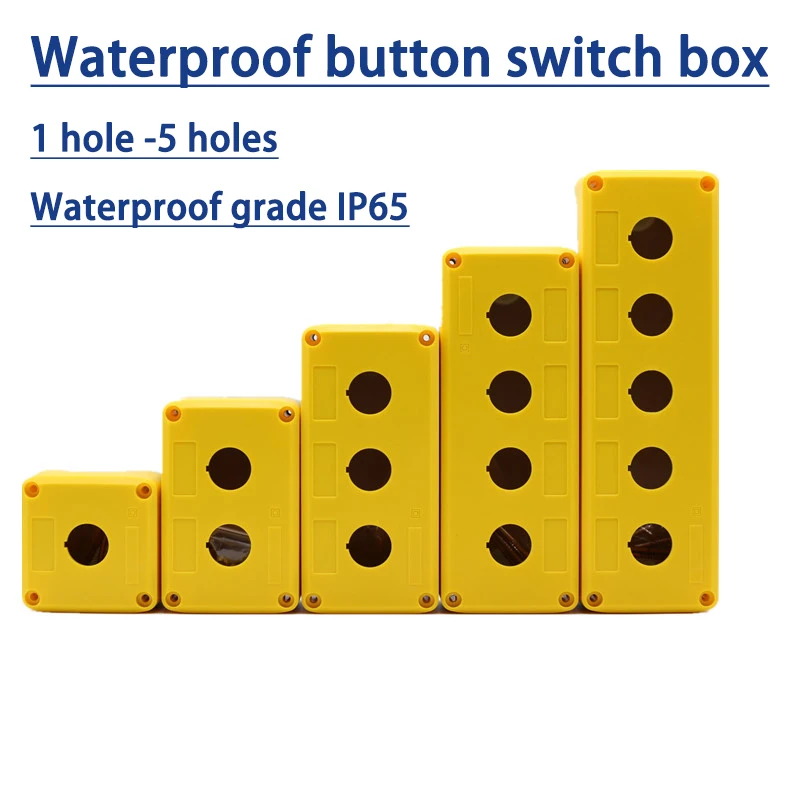 Waterproof button box, switch box, indicator light box, IP66 box, 12345