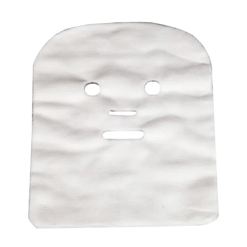 100 Pack Soft Pure Cotton Disposable Beauty Masks - Highly Absorbent and Non-Irritating Face Gauze